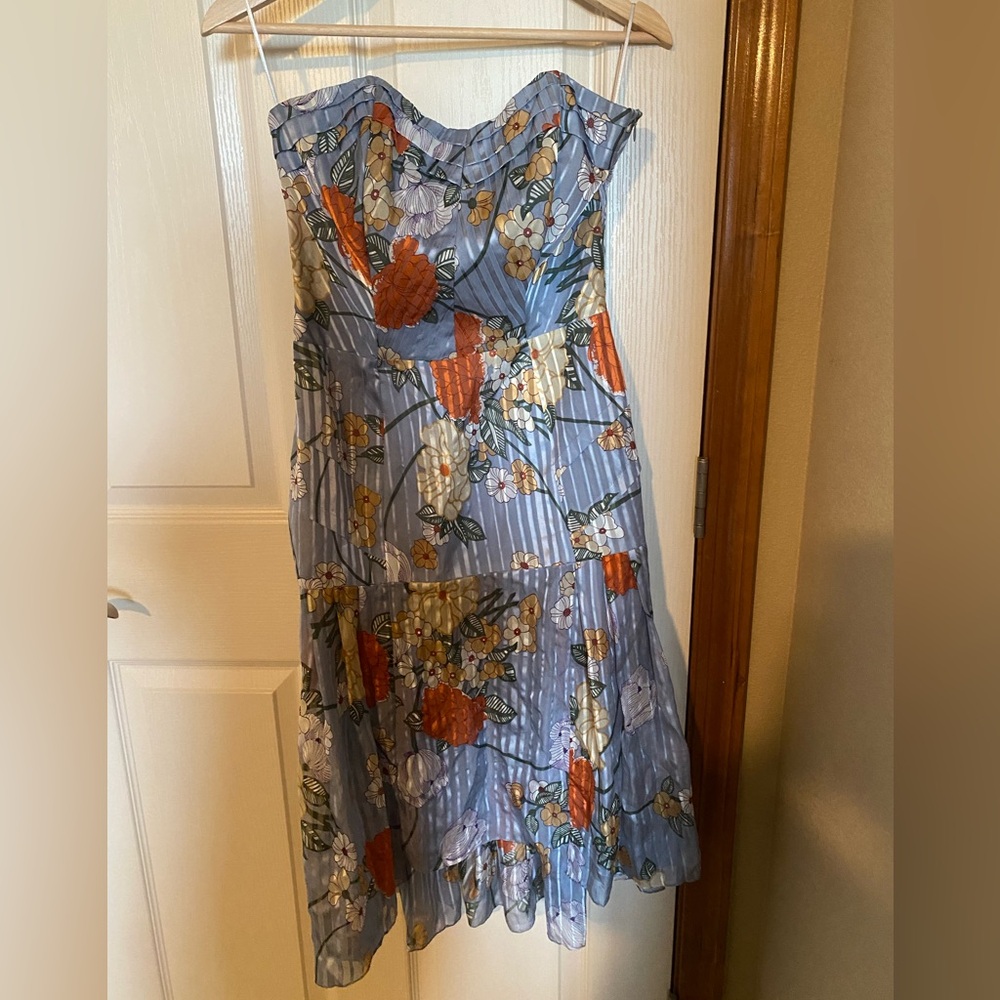 Jovovich Hawk Gorgeous floral silk dress